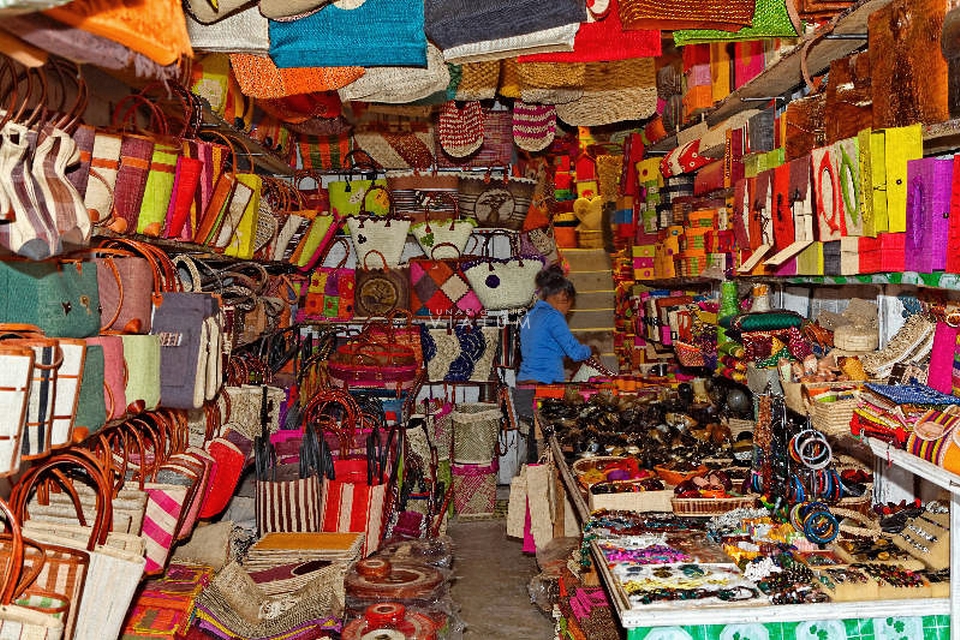 Mercado artesanal de La Digue