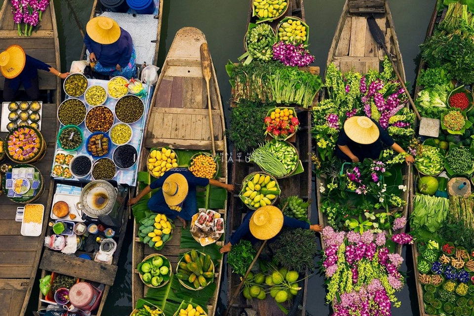 Visita mercado flotante Damnoen Saduak