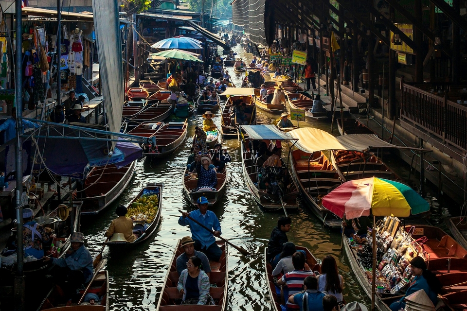 Visita mercado flotante Damnoen Saduak