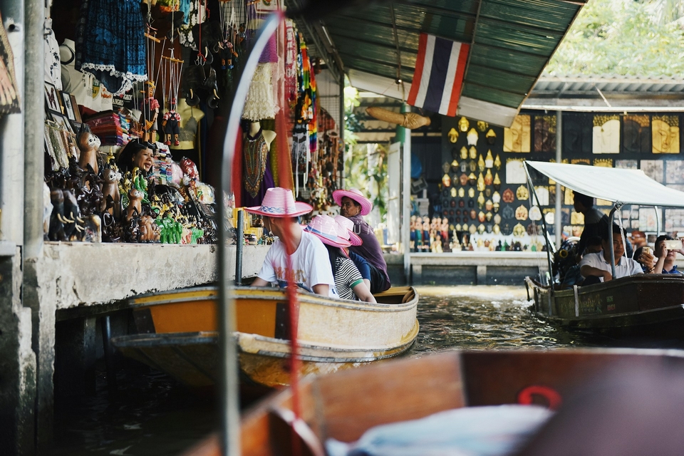 Visita mercado flotante Damnoen Saduak