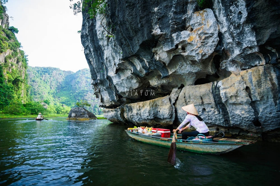 Paseo en bote en Tam Coc