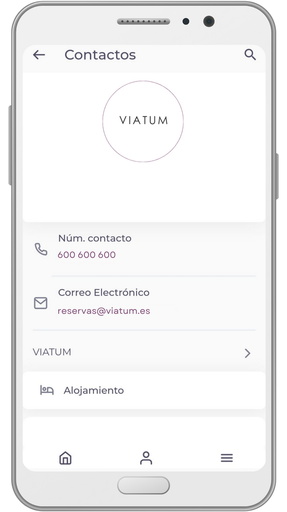 Contacto permanente durante el viaje con VIATUM por teléfono y WhatsApp